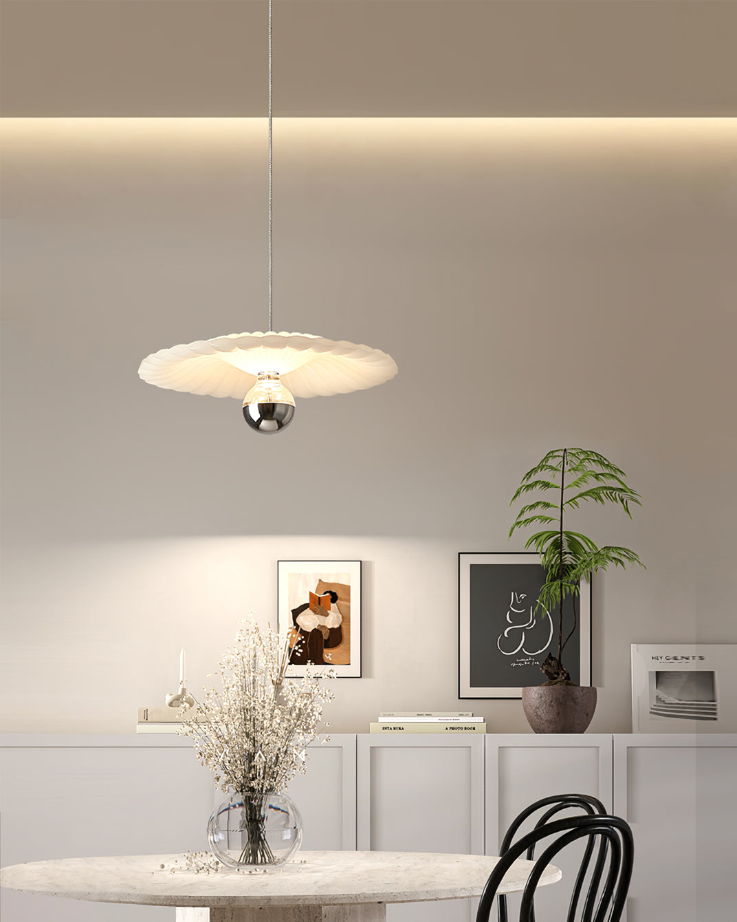 Pleated Pendant Lamp