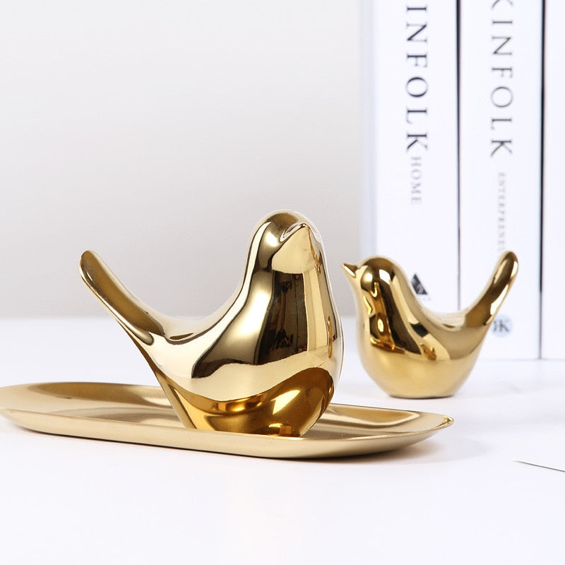 Golden Bird Figurine