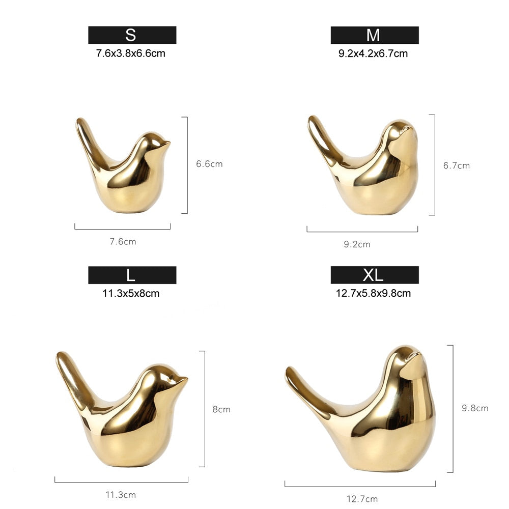 Golden Bird Figurine