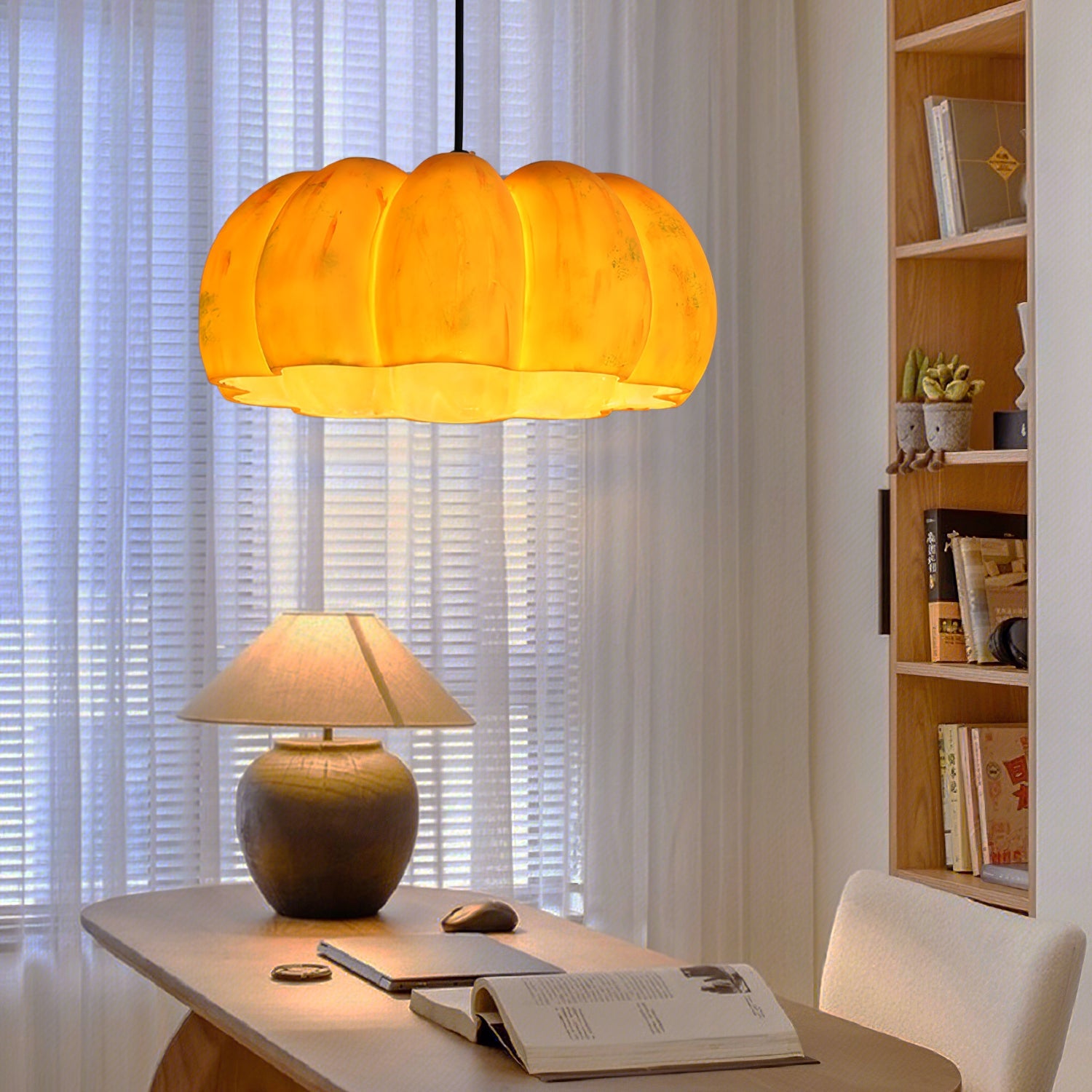 Pumpkin Pendant Lamp