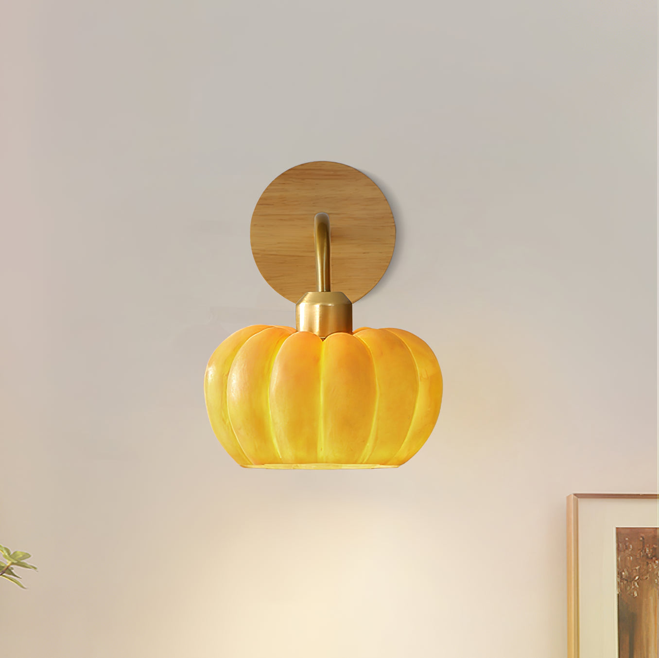 Pumpkin Wall Lamp