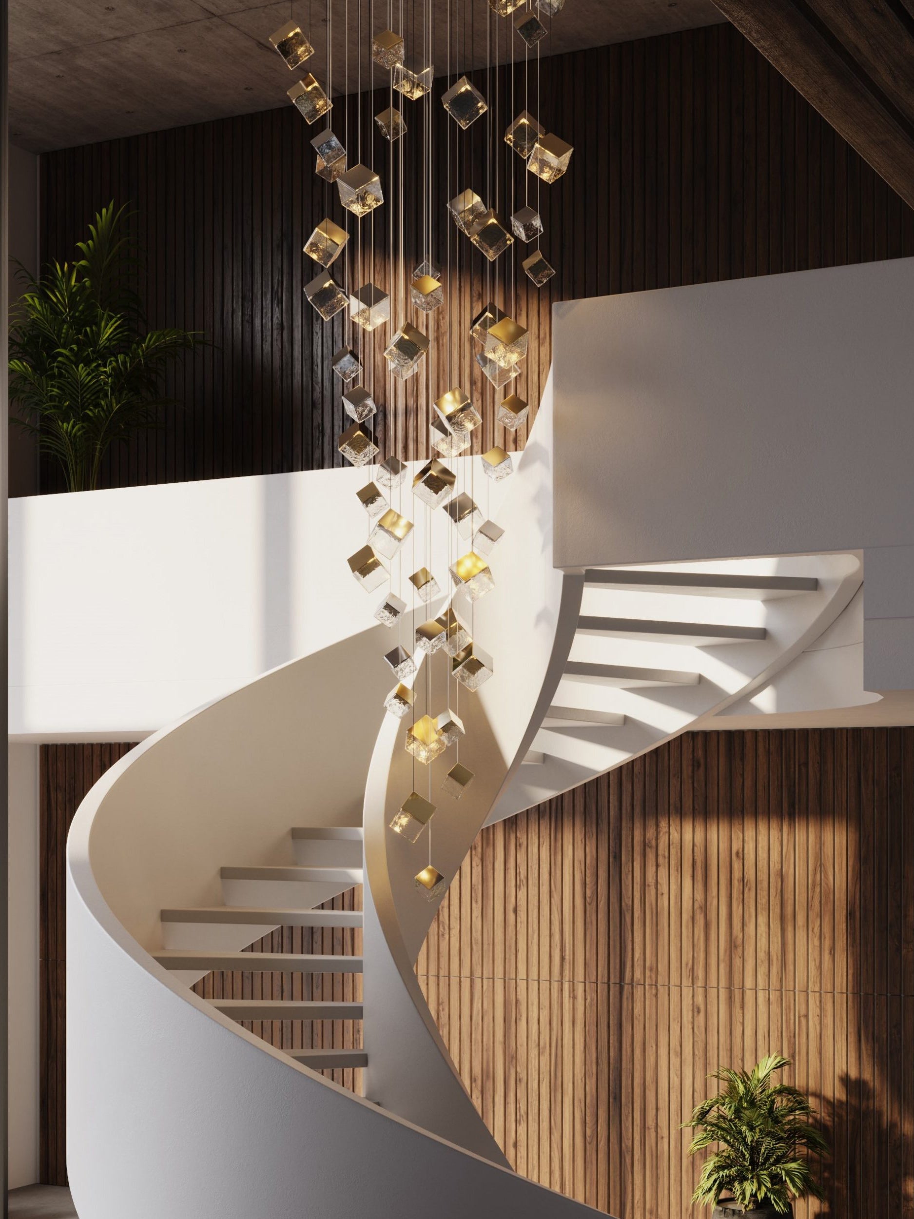 Pyrite Pendant Light