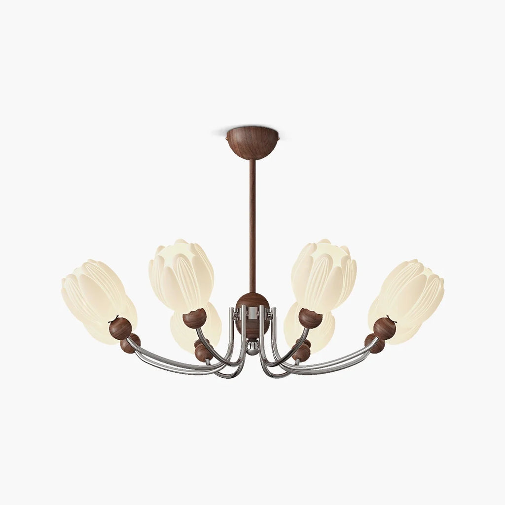 French Retro Flower Chandelier for Living Room