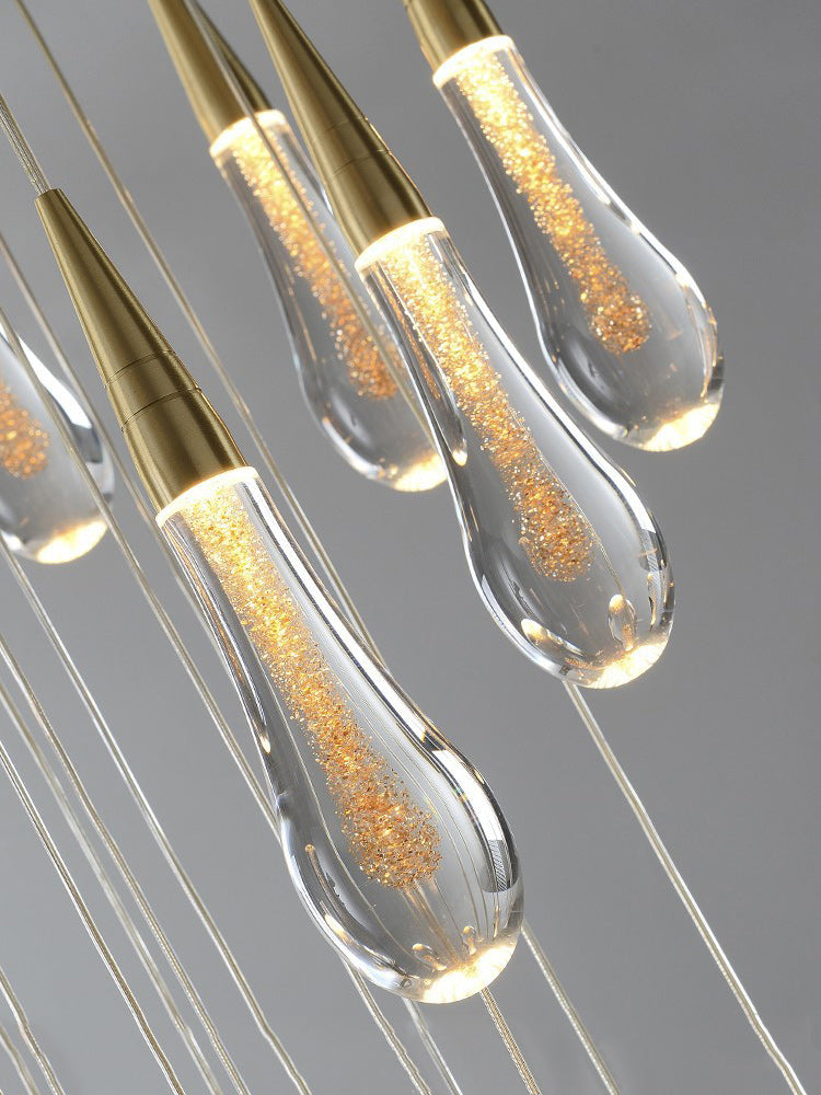 Crystal Raindrop Pendant Light