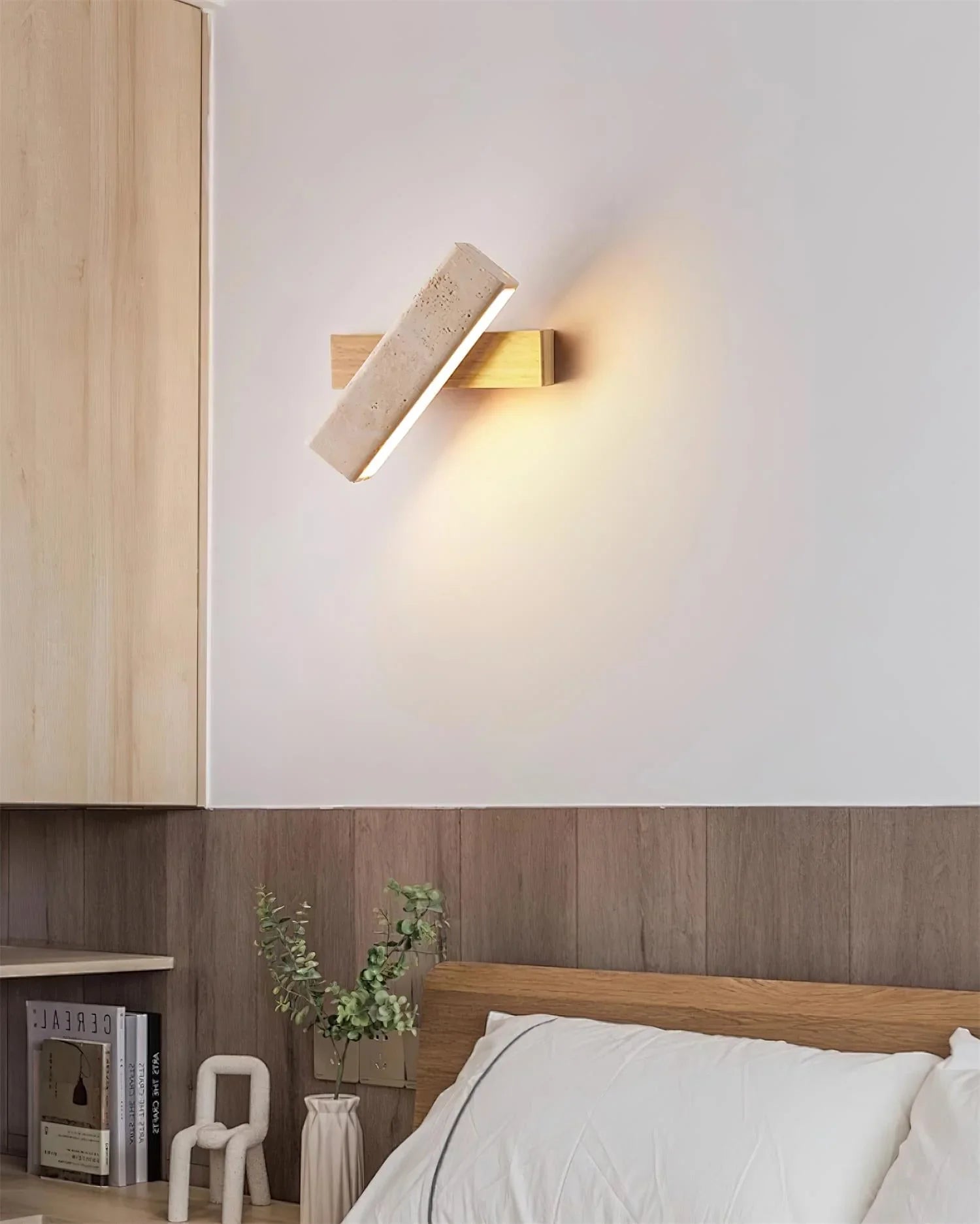 Rectangle Tonya Travertine Wall Lamp