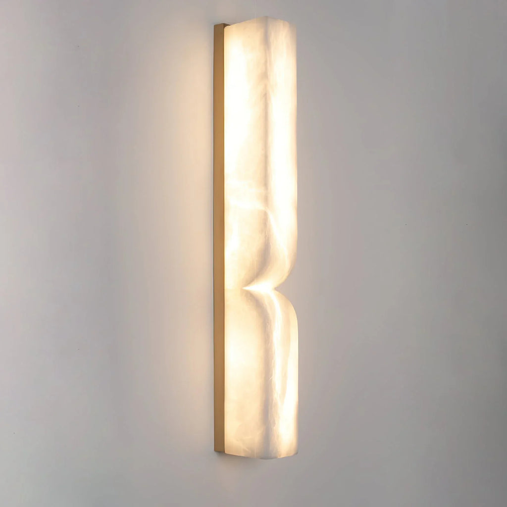 Rectangular Alabaster Essence Wall Sconce
