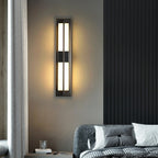 Rectangular Alabaster Modern Brass Wall Sconce