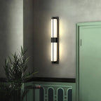 Rectangular Alabaster Modern Brass Wall Sconce