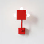 Red Cube Wall Sconce