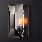 Rectangular Crystal Wall Sconce