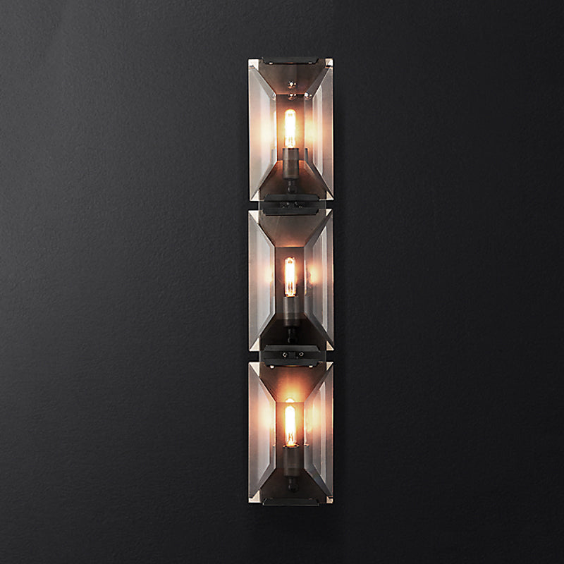 Rectangular Crystal Wall Sconce