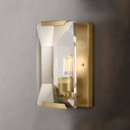 Rectangular Crystal Wall Sconce