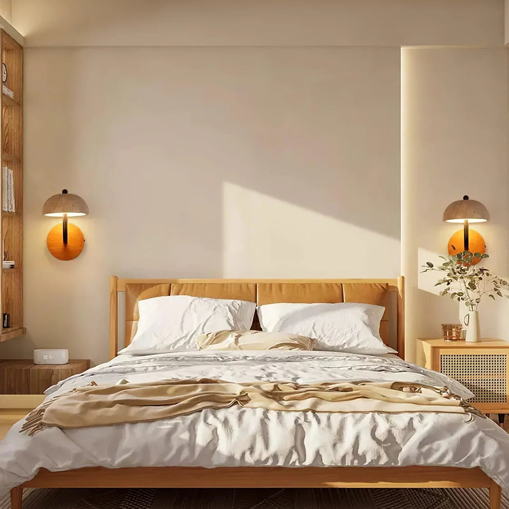 Reverse Travertine Wall Light