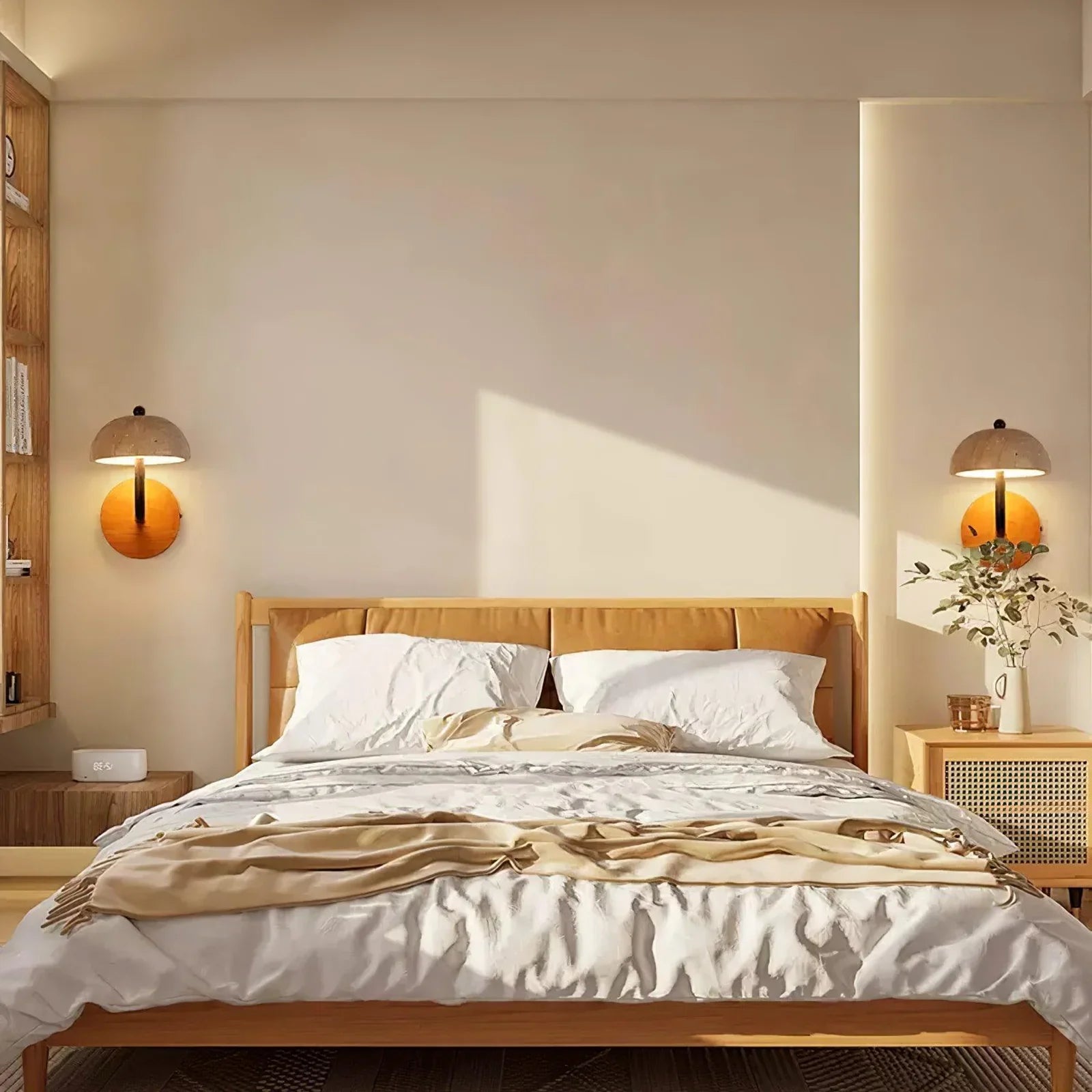 Reverse Travertine Wall Light