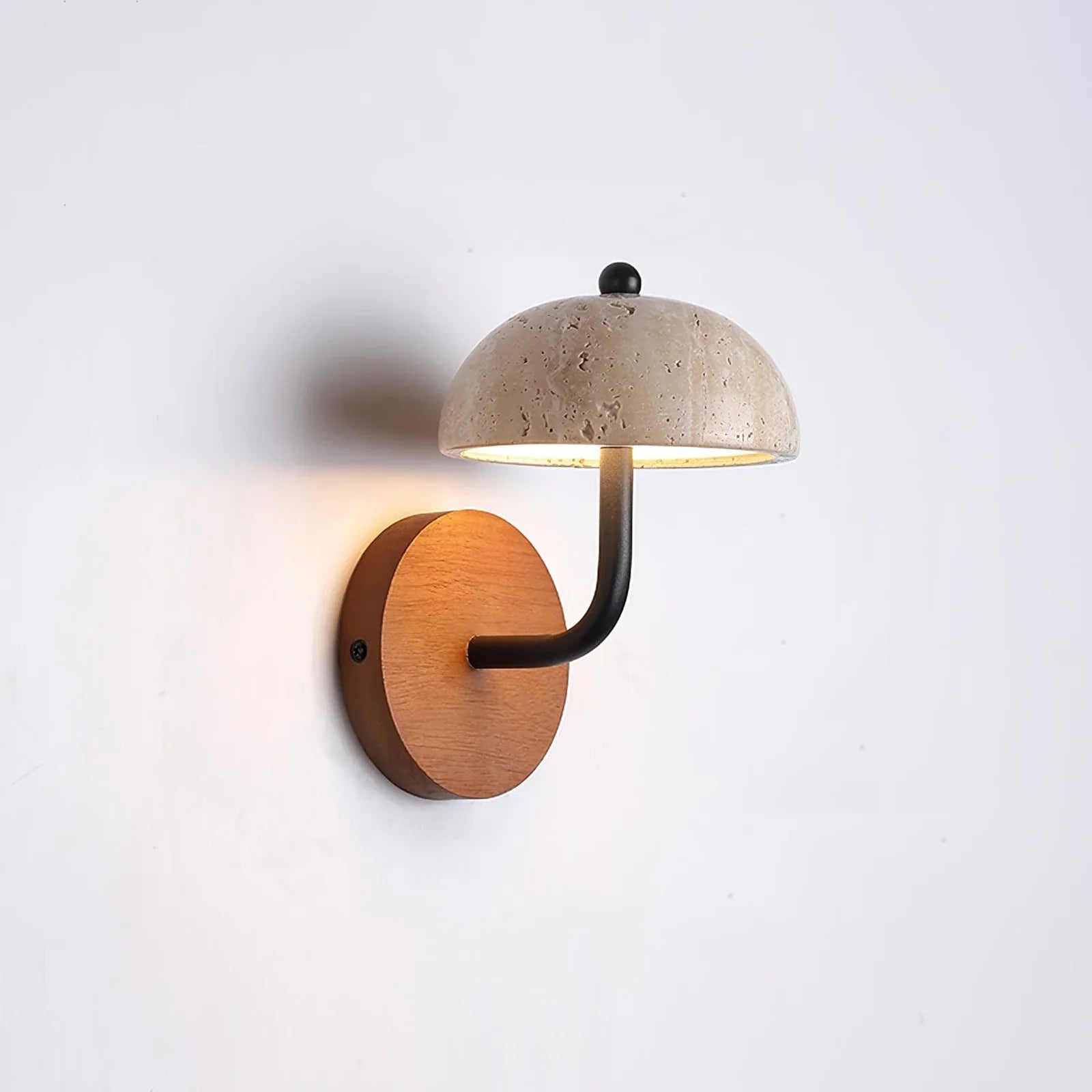 Reverse Travertine Wall Light