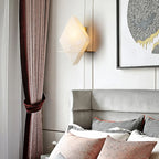 Rhombus Real Alabaster Wall Sconce