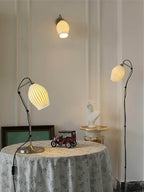 Ceramic Ribbed Wall Light