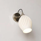 Ceramic Ribbed Wall Light