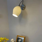 Ceramic Ribbed Wall Light