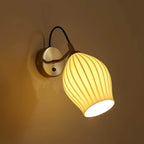 Ceramic Ribbed Wall Light