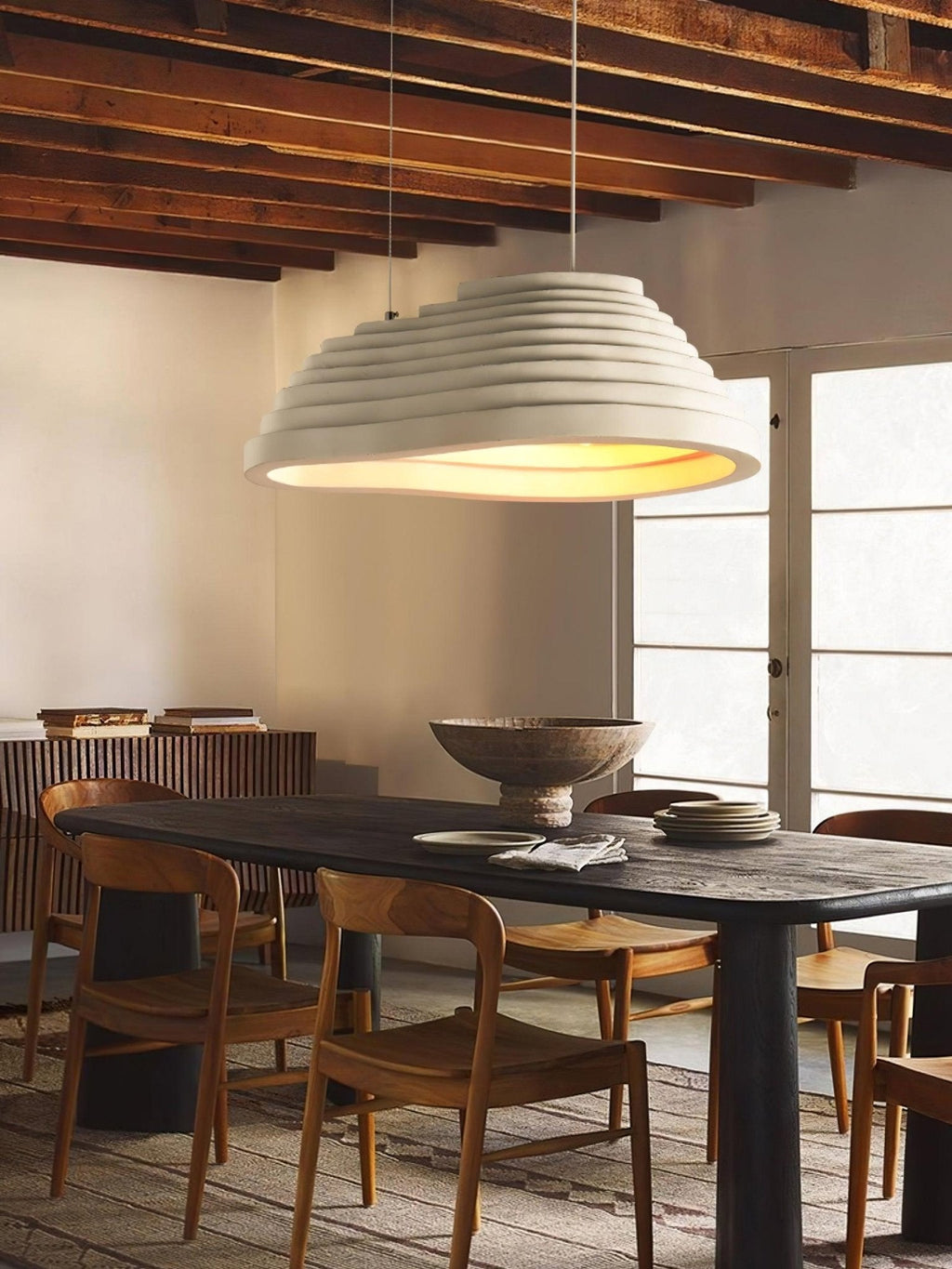 Rice Field Acoustic Flat Pendant Lamp