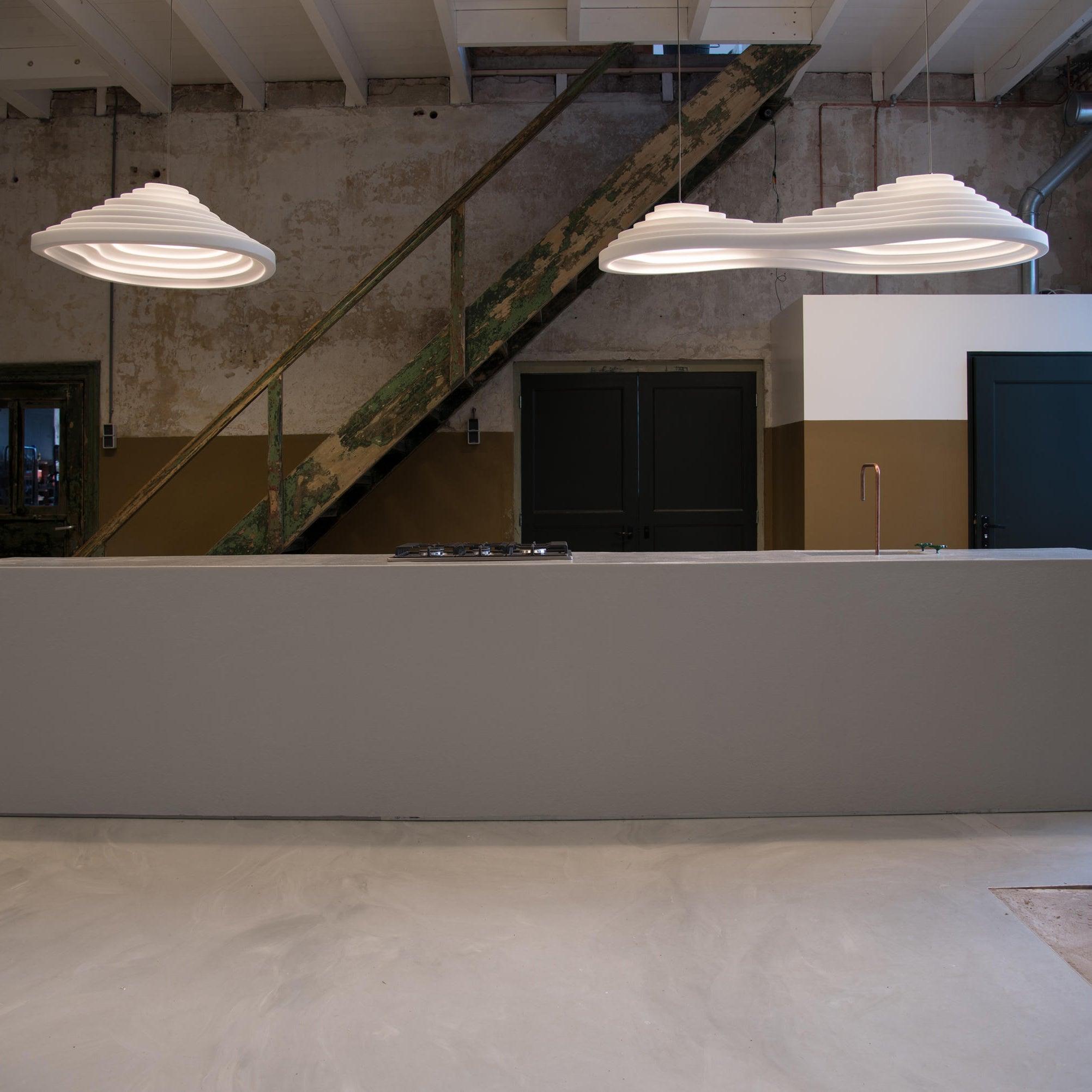 Rice Field Acoustic Flat Pendant Lamp