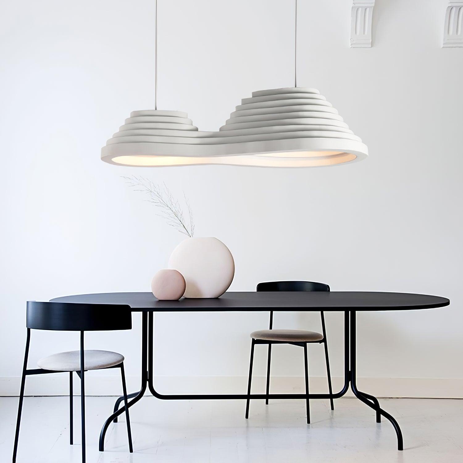 Rice Field Acoustic Flat Pendant Lamp