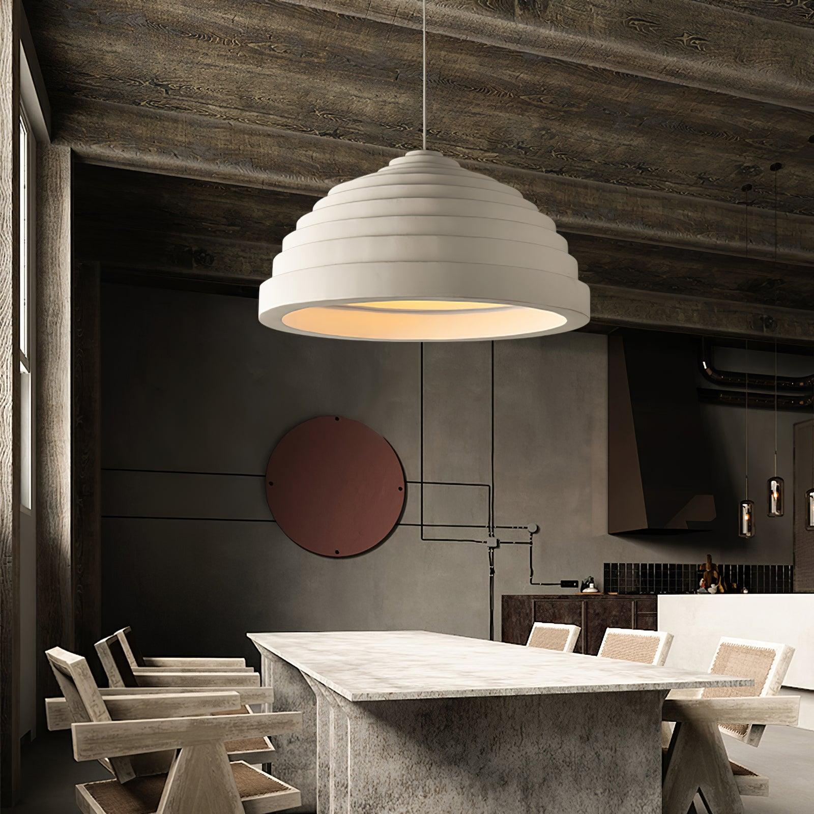 Rice Field Acoustic Flat Pendant Lamp