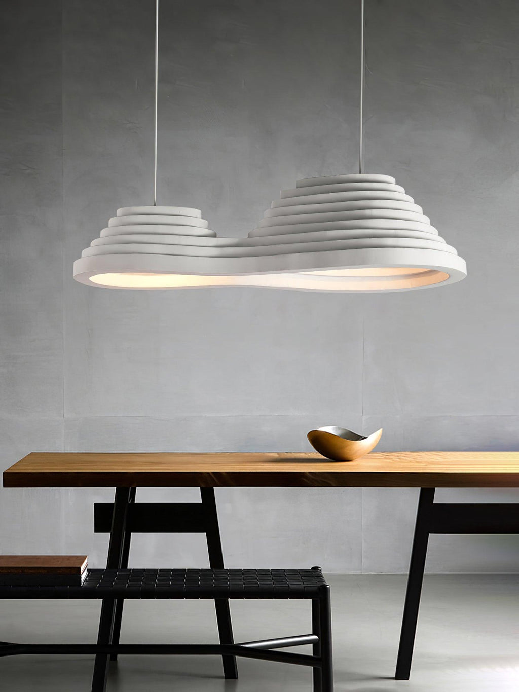 Rice Field Acoustic Flat Pendant Lamp