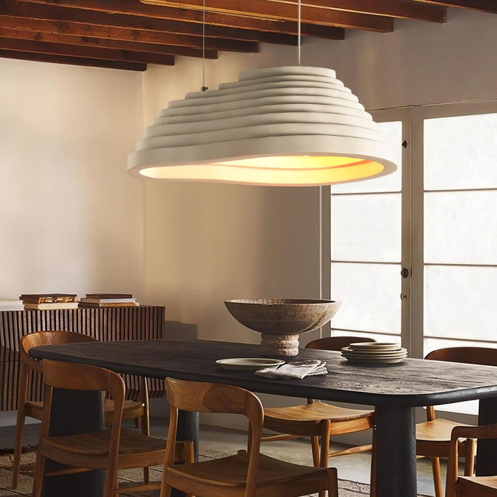 Rice Field Acoustic Flat Pendant Lamp