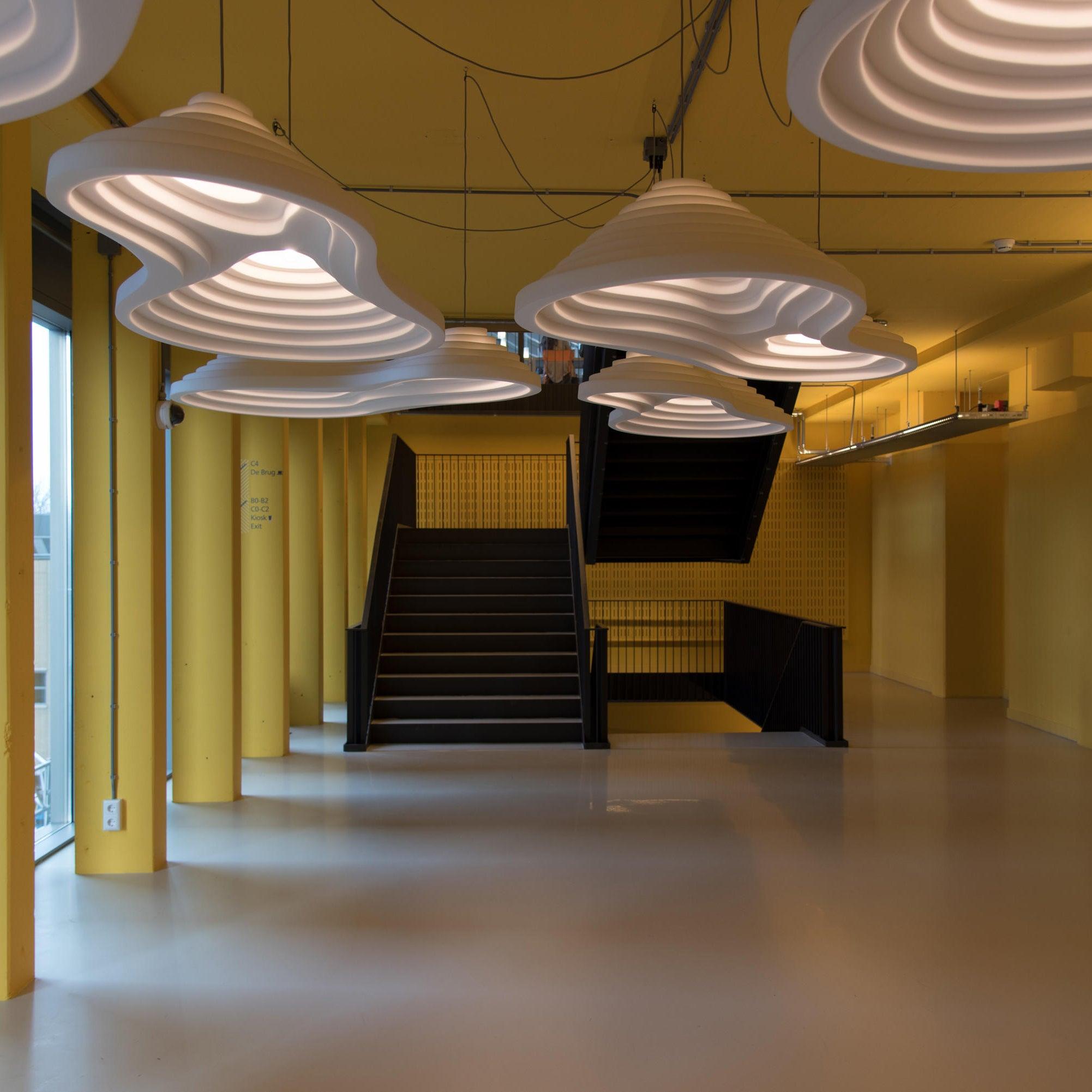 Rice Field Acoustic Flat Pendant Lamp