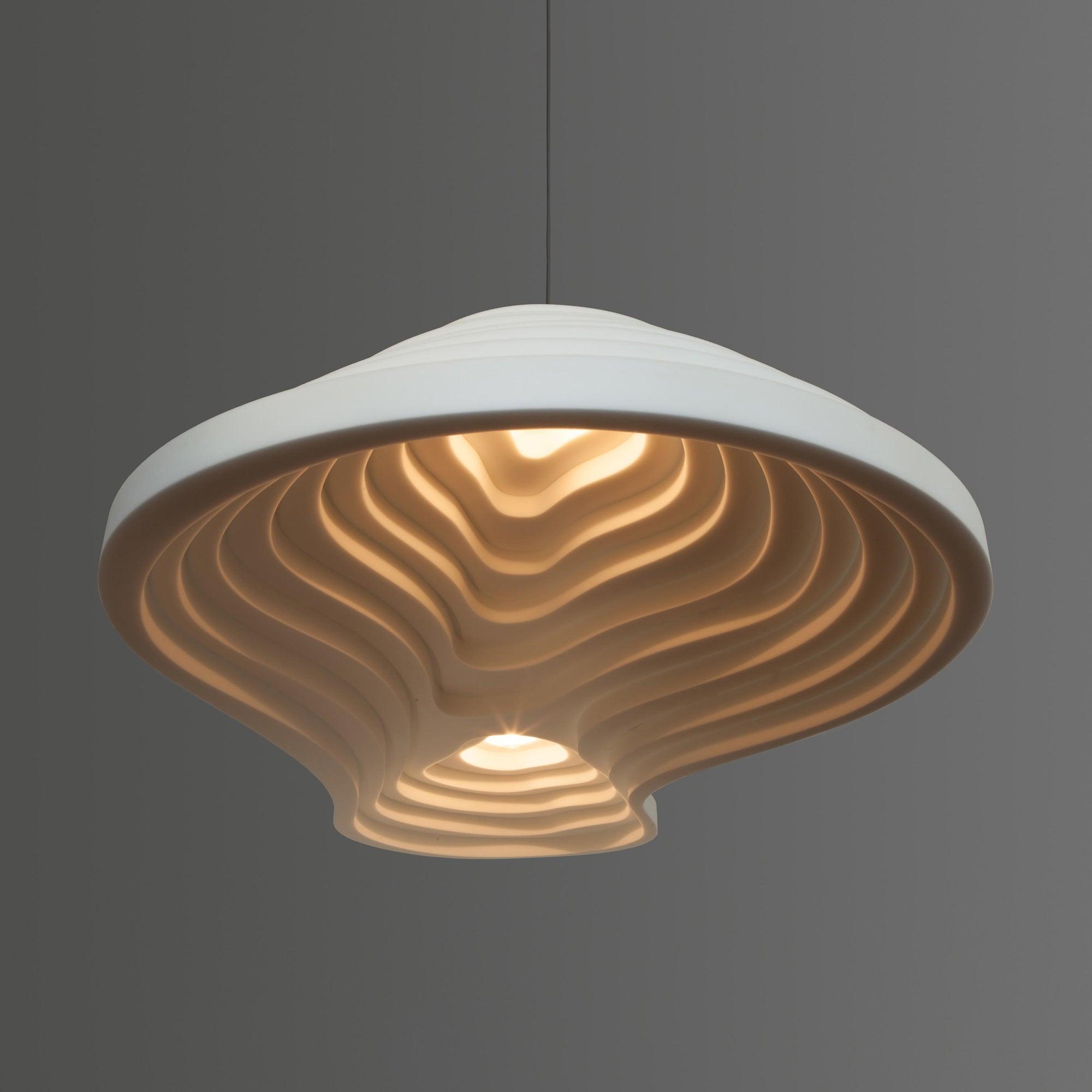 Rice Field Acoustic Flat Pendant Lamp