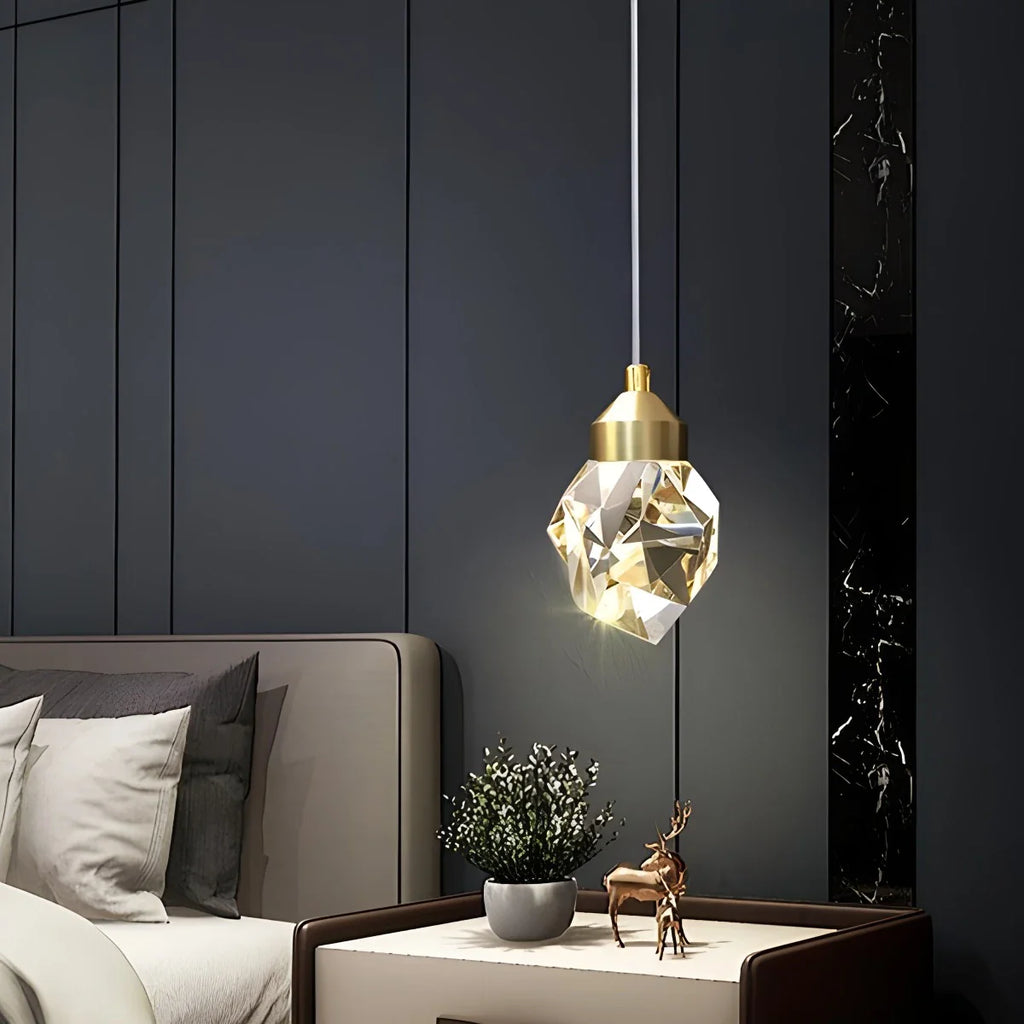 Rock Crystal Rain Chandelier for Living Room