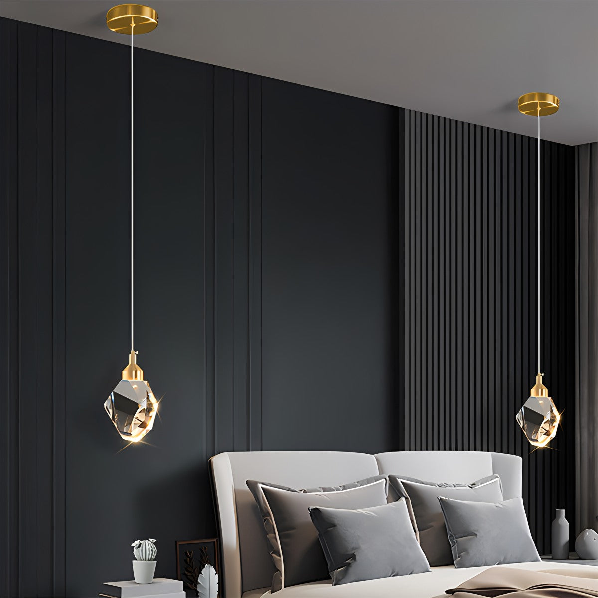 Rock Crystal Rain Chandelier for Living Room