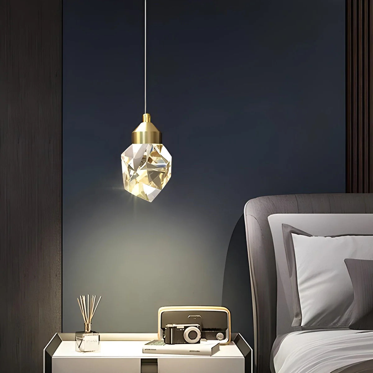 Rock Crystal Rain Chandelier for Living Room