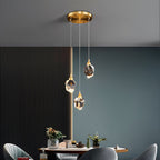 Rock Crystal Rain Chandelier for Living Room