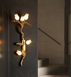 Rose Brass Wall Light