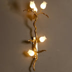 Rose Brass Wall Light