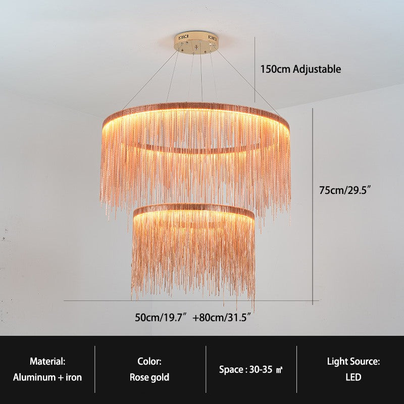 Modern Art Decor Tassel Chandelier