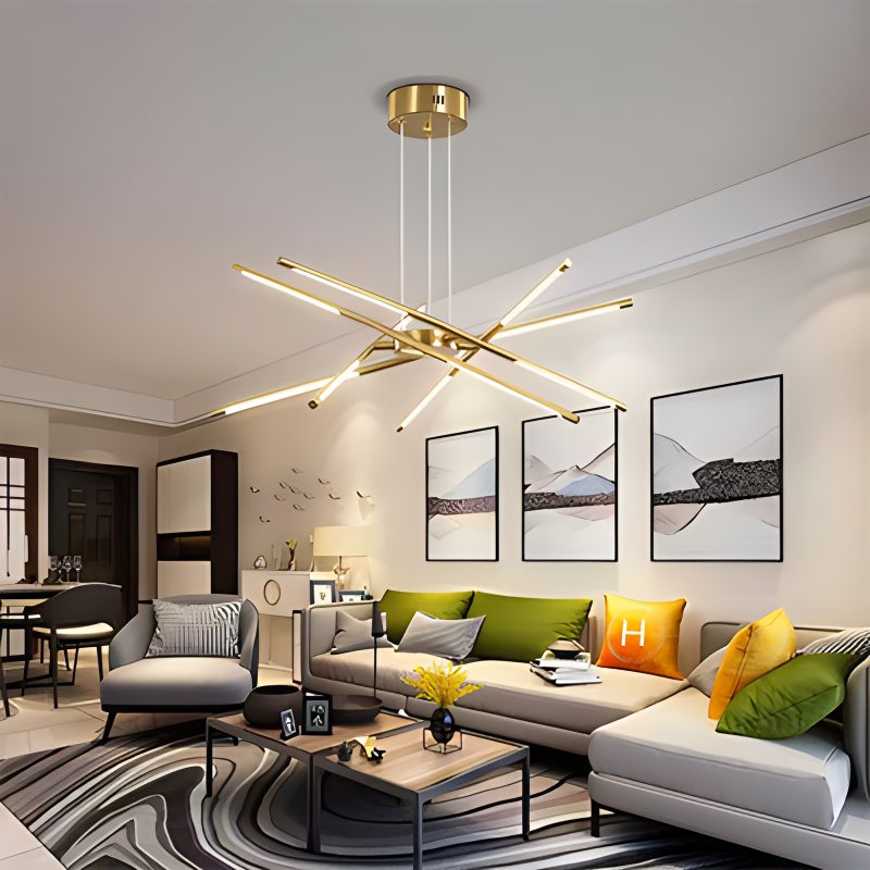 Rotatable LED Chandelier for Living Room