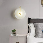 Round Alabaster Modern Wall Lamp