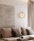 Round Alabaster Modern Wall Lamp