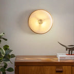 Round Beran Alabaster Wall Light