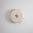 Round Beran Alabaster Wall Light