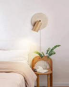 Round Miadi Travertine Wall Lamp