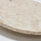 Round Natural Travertine Wall Lamp