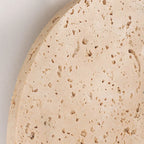 Round Travertine Disc Wall Lamp