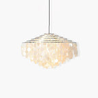 Round Shell Chandelier for Bedroom Living Room