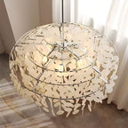 Round Shell Chandelier for Bedroom Living Room