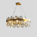 Round Oval Crystal Chandelier
